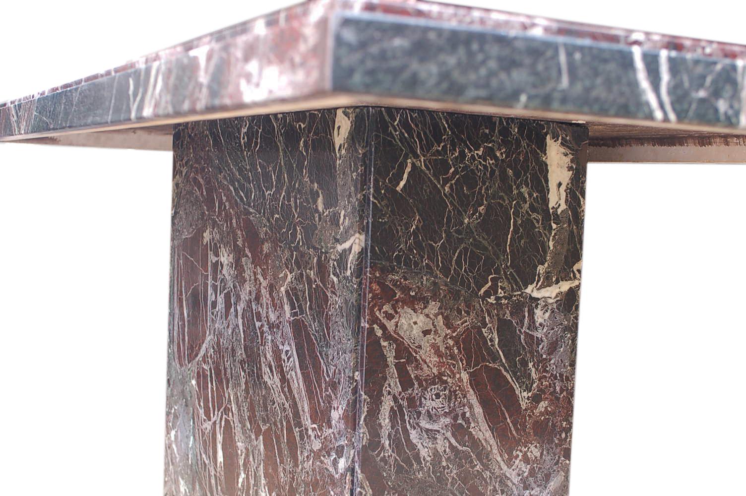 solid marble table