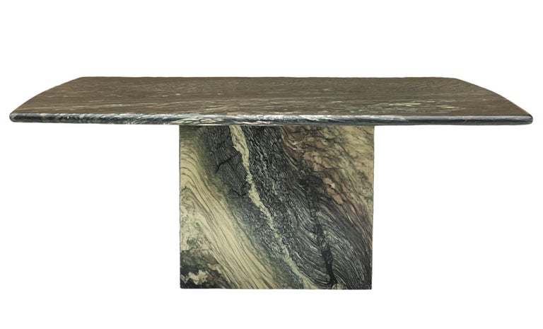 Mid Century Italian Modern Square Marble Cocktail Table at 1stDibs