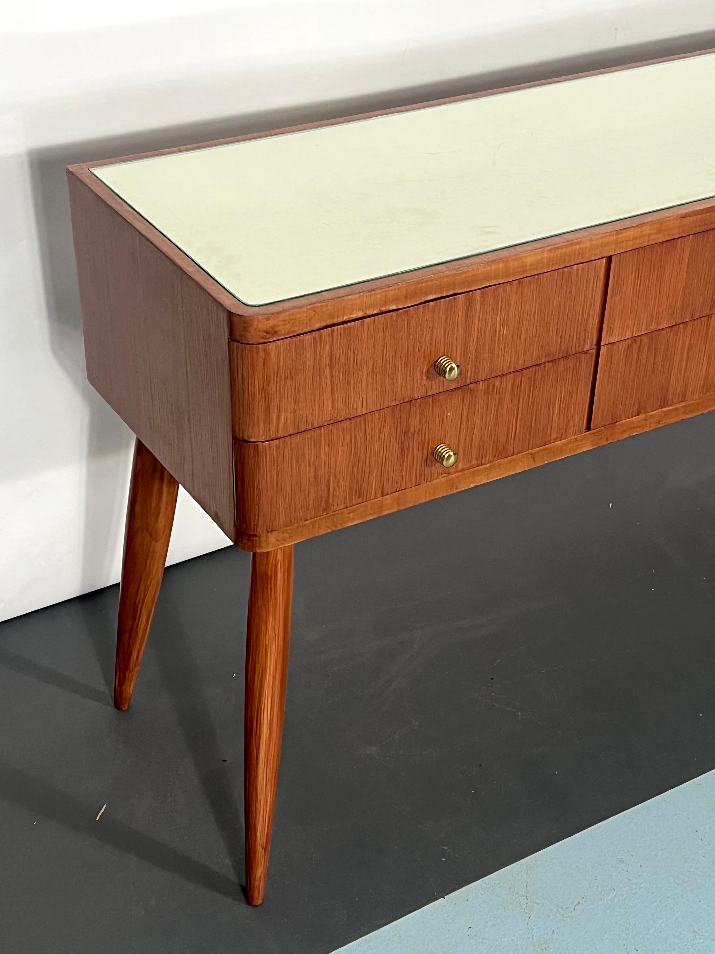 20th Century Mid-Century Italian Modern Wood Sideboard from 50s For Sale