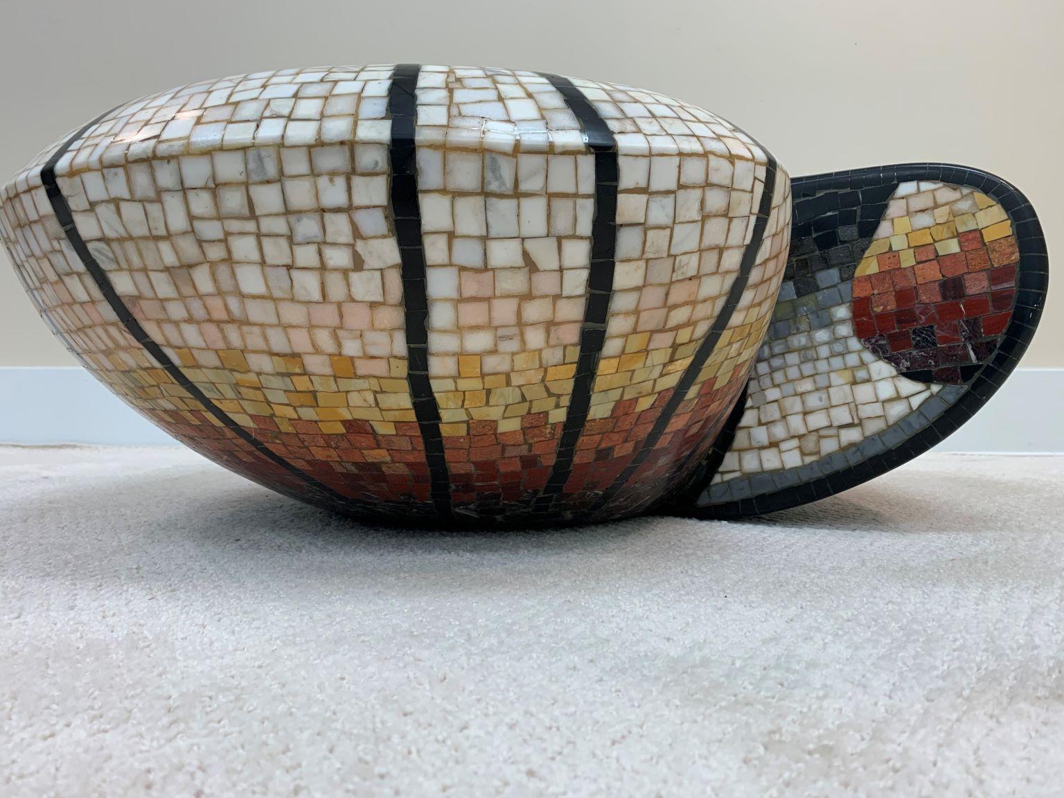 Ceramic Mid Century Italian Mosaic Tile Cocktail Table by Massimiliano Beltrame