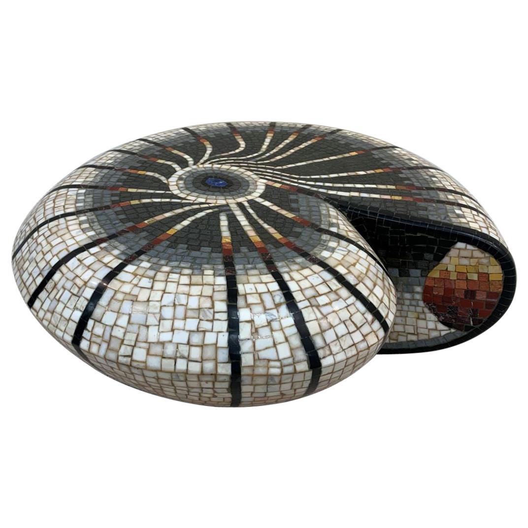 Mid Century Italian Mosaic Tile Cocktail Table by Massimiliano Beltrame
