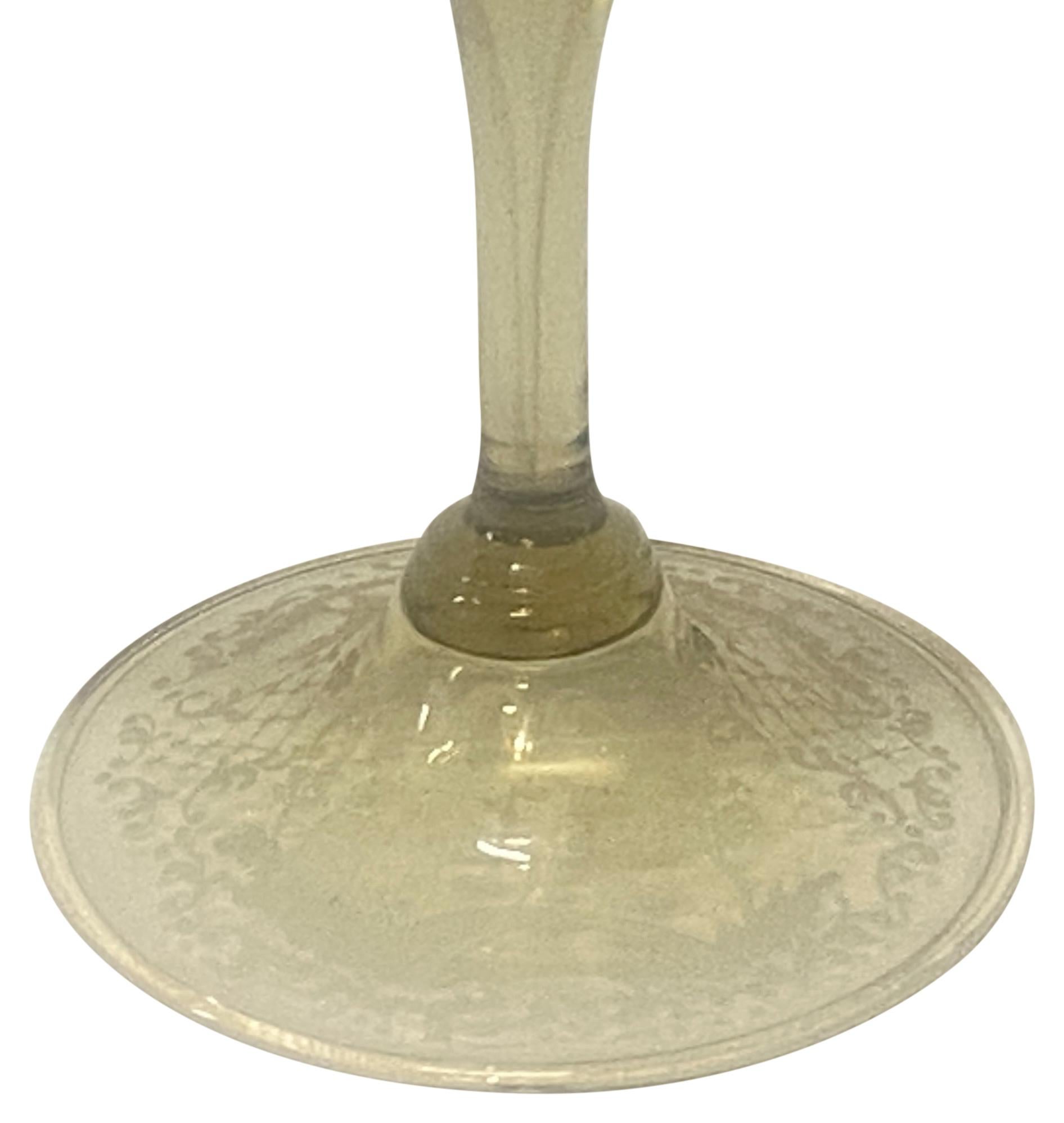 20th Century Mid-Century Italian Murano Art Glass Candle Stand