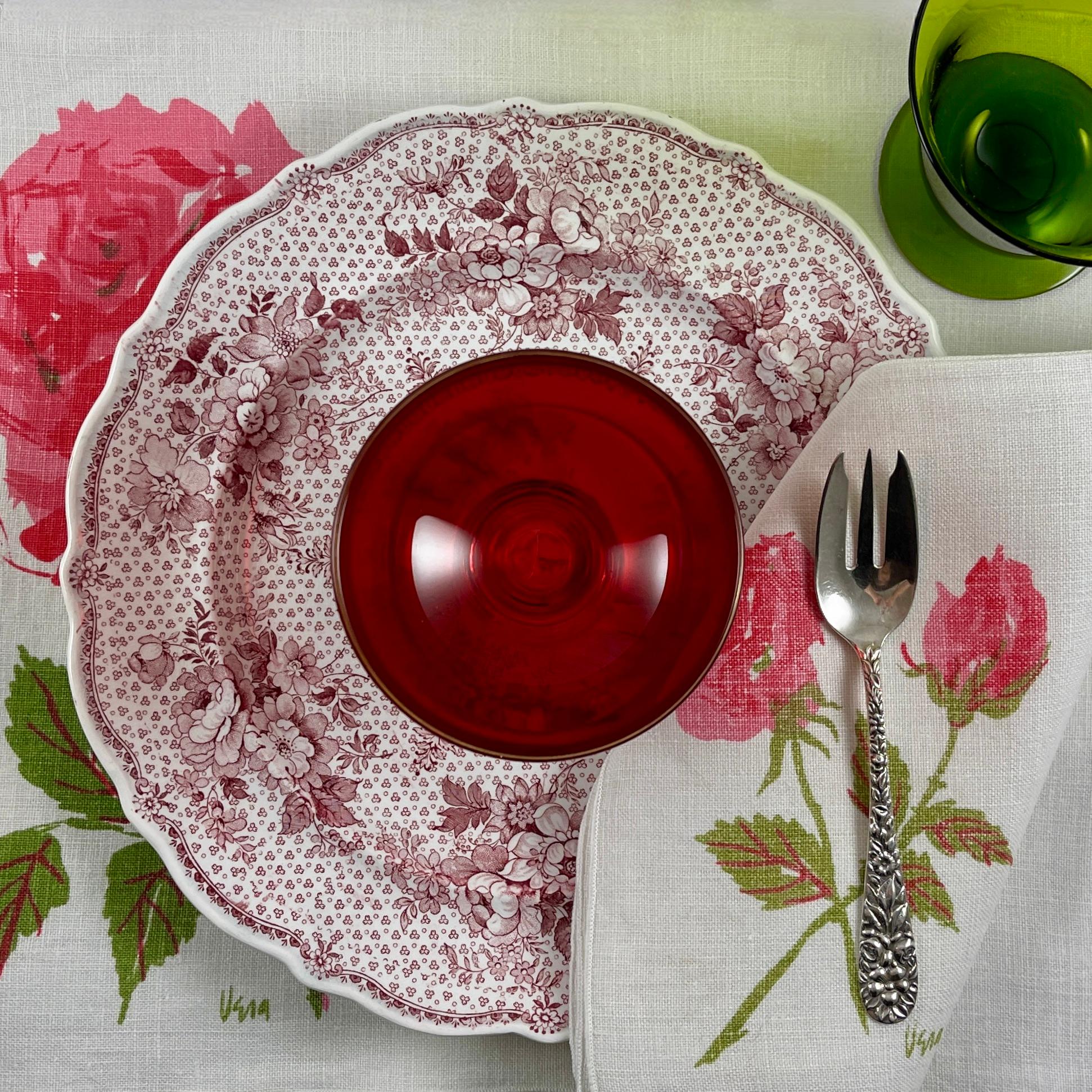 Coupes-Sherbets S/6 italiennes du milieu du siècle en verre de Murano soufflé rouge rubis en vente 7