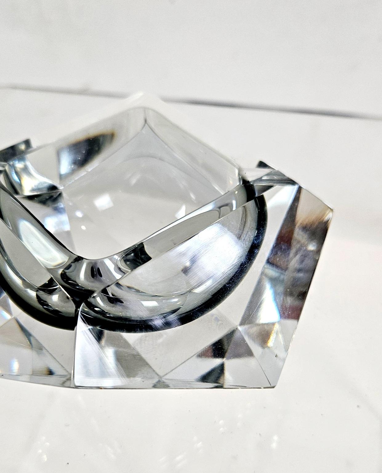 Mid-Century Italian Murano Glass Bowl Flavio Poli for Seguso, 1960 im Zustand „Gut“ im Angebot in Albano Laziale, Rome/Lazio