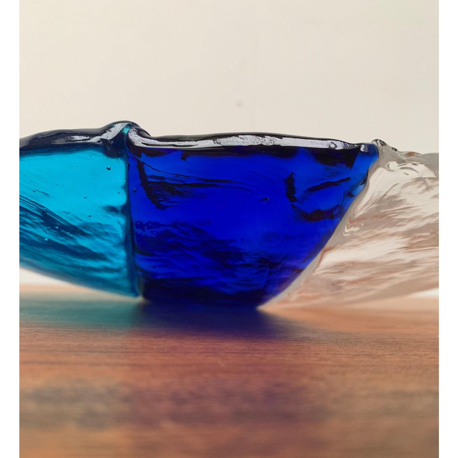 Cuenco o plato de cristal de Murano italiano de mediados de siglo de Av Mazzega, años 60 en venta 4