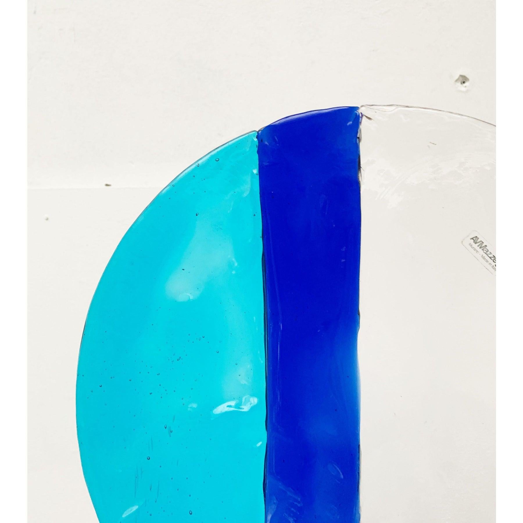Cuenco o plato de cristal de Murano italiano de mediados de siglo de Av Mazzega, años 60 Moderno de mediados de siglo en venta