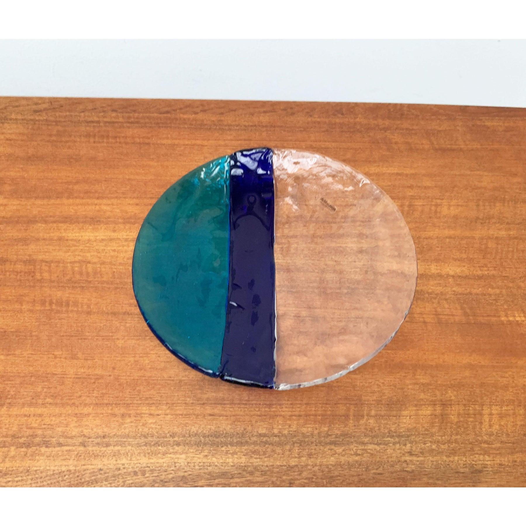 Cuenco o plato de cristal de Murano italiano de mediados de siglo de Av Mazzega, años 60 siglo XX en venta