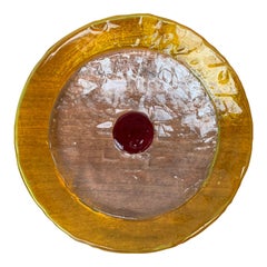 Mid-Century Italian Murano Glass Bowl or Plate from Av Mazzega