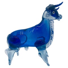 Mid Century Italian Murano Glass Bull