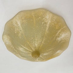 Lámpara de techo italiana de cristal de Murano de mediados de siglo , años 70