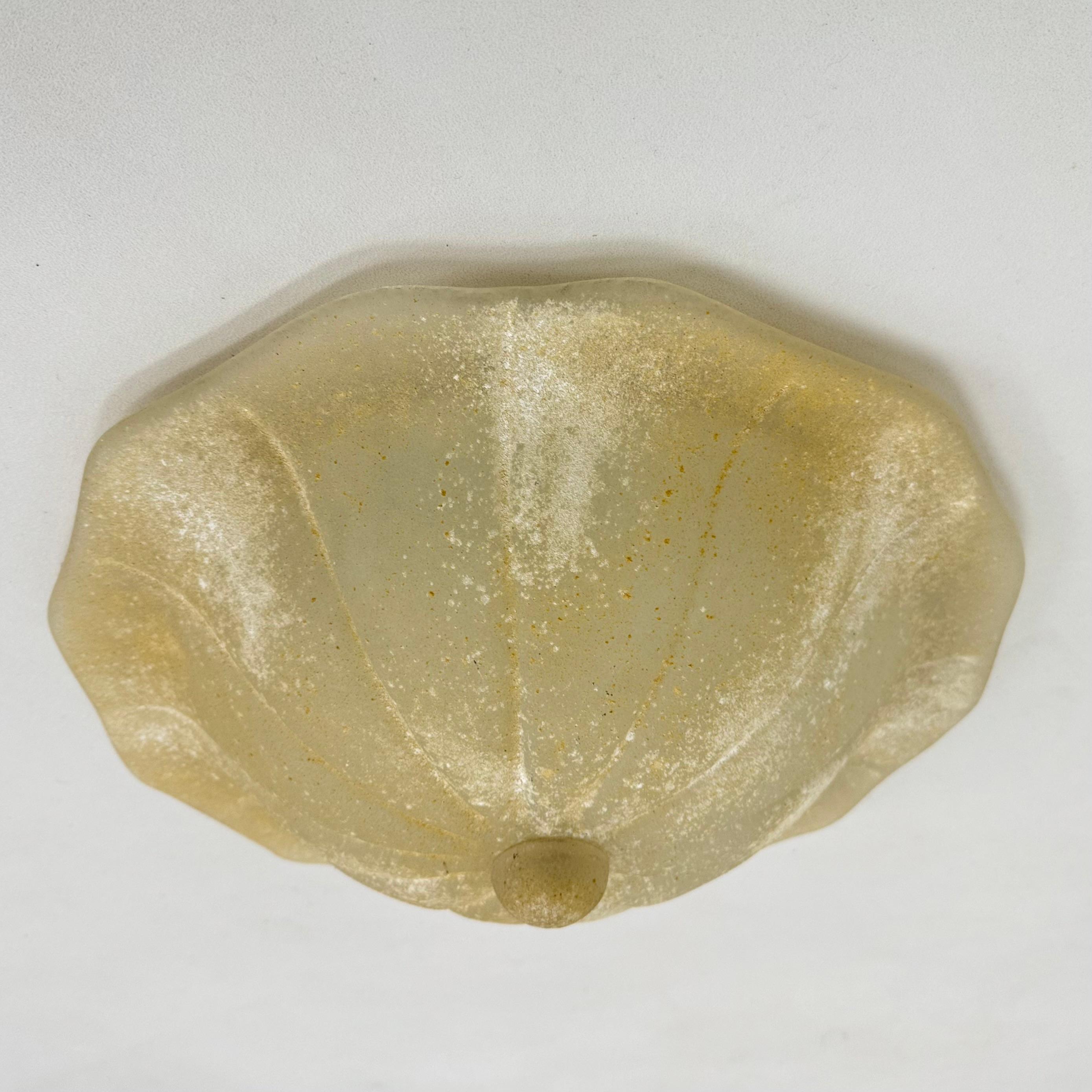 Fine XX secolo Lampada da soffitto in vetro di Murano della metà del secolo scorso, anni '70 in vendita