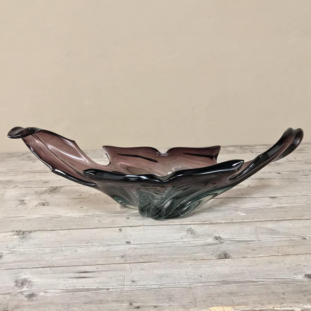 Hand-Crafted Midcentury Italian Murano Glass Centerpiece