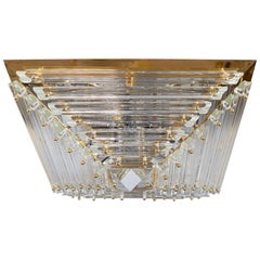 Midcentury Italian Murano Glass Chandelier