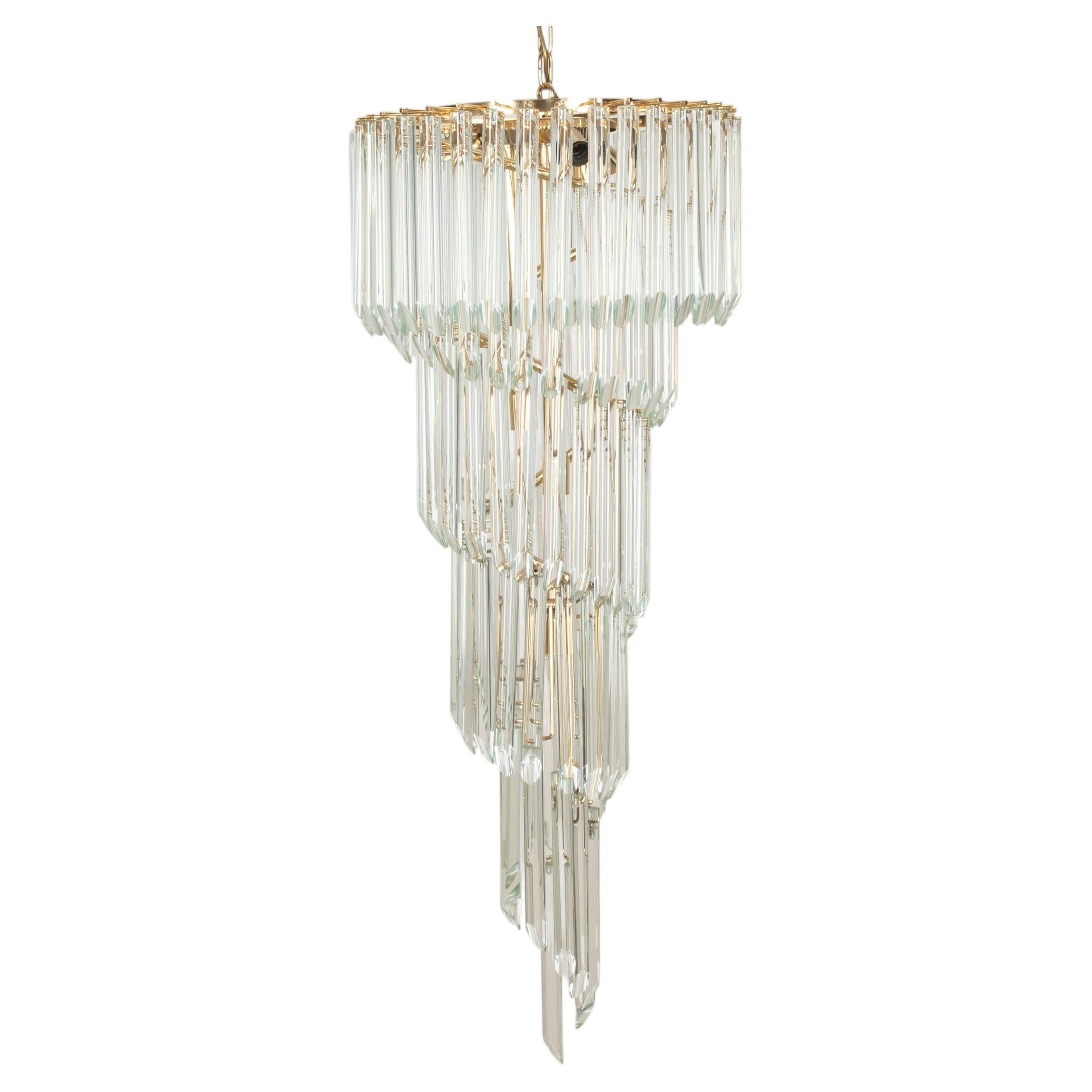 Mid-Century Italian Murano Glass Chandelier