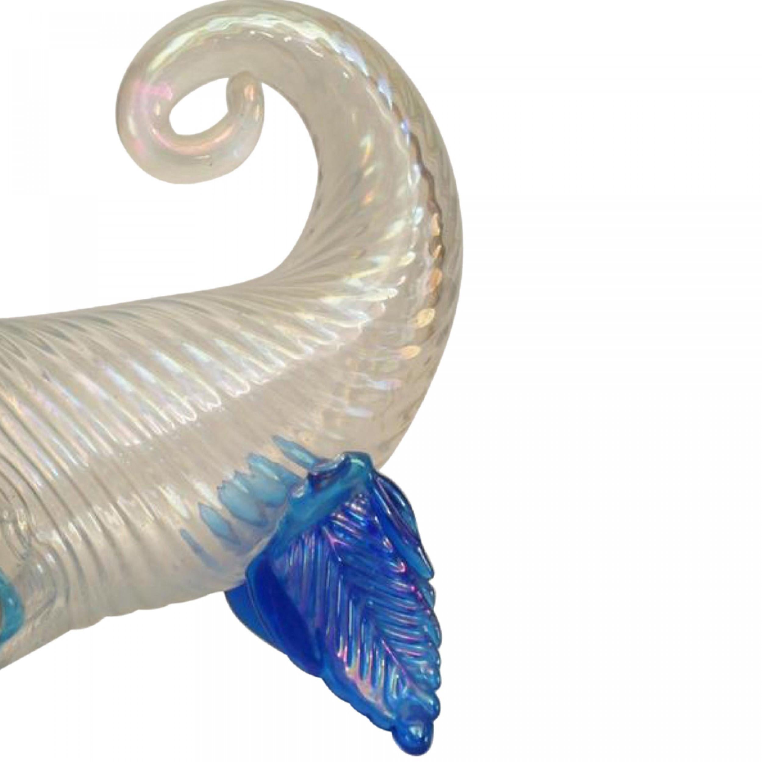 Mid-Century moderno Cornucopia in vetro di Murano della metà del secolo scorso in vendita