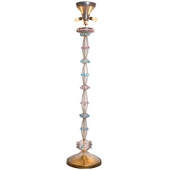 Mid-Century Italian Murano Glass Floor Lamp