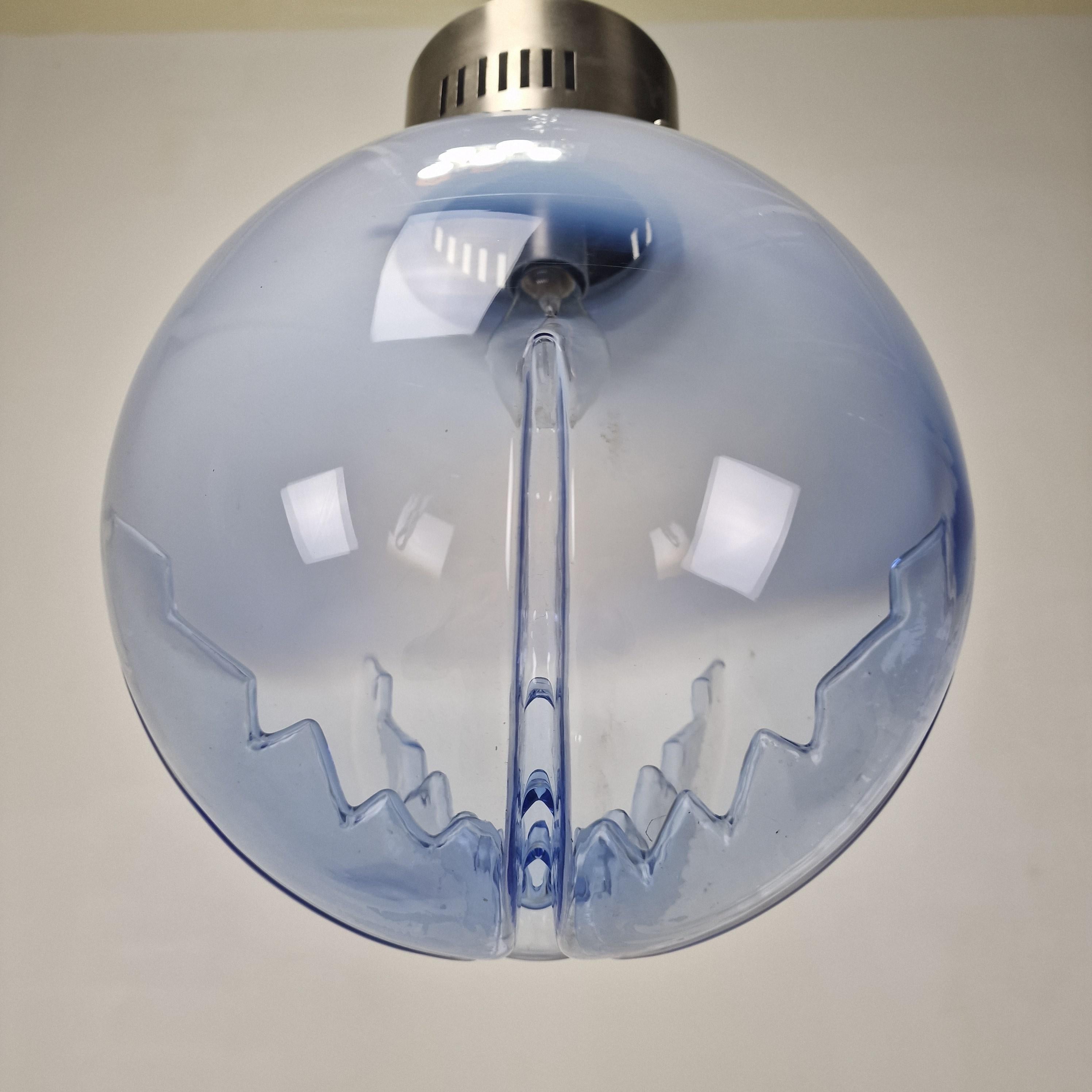 Araña de cristal de Murano italiana de mediados de siglo, años 70 en venta 2