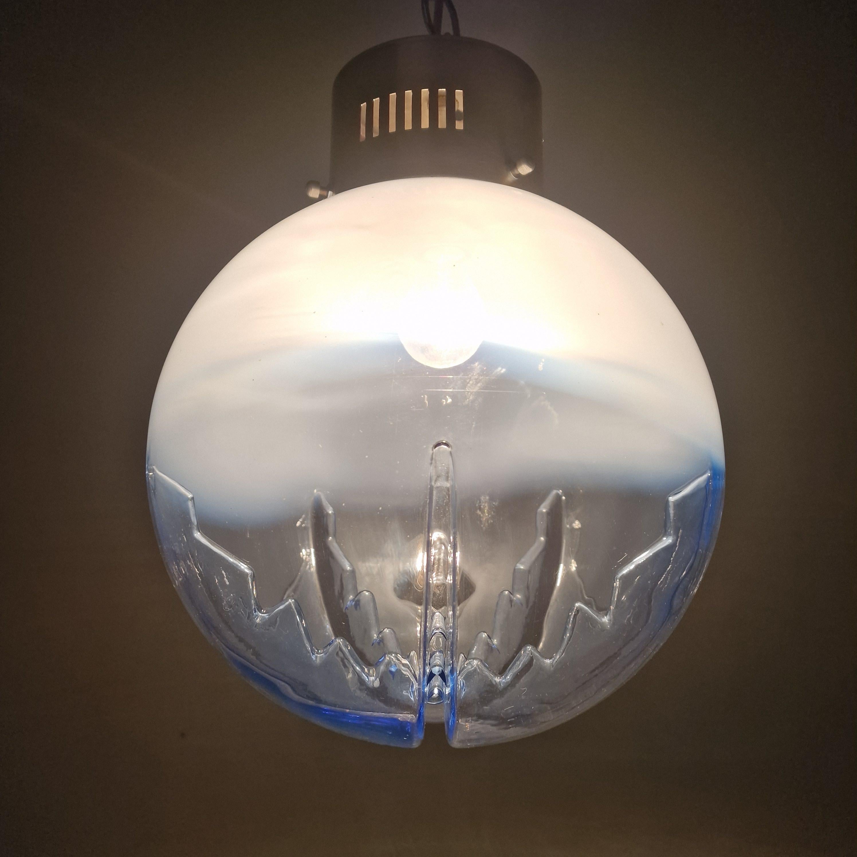 Araña de cristal de Murano italiana de mediados de siglo, años 70 en Bueno estado para la venta en Oud Beijerland, NL