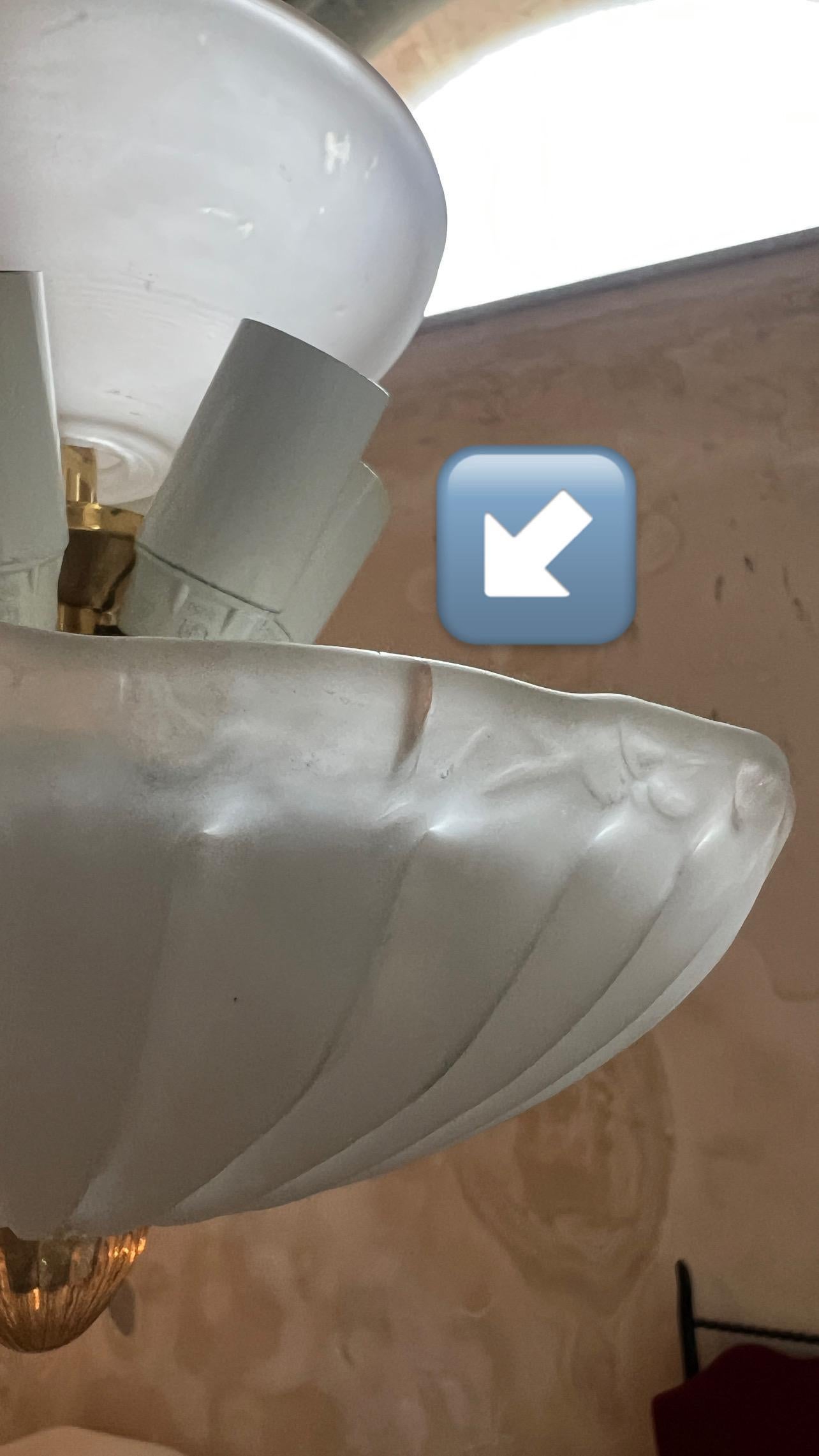 Lustre à feuilles en verre de Murano, Italie du milieu du siècle, années 1980 en vente 13