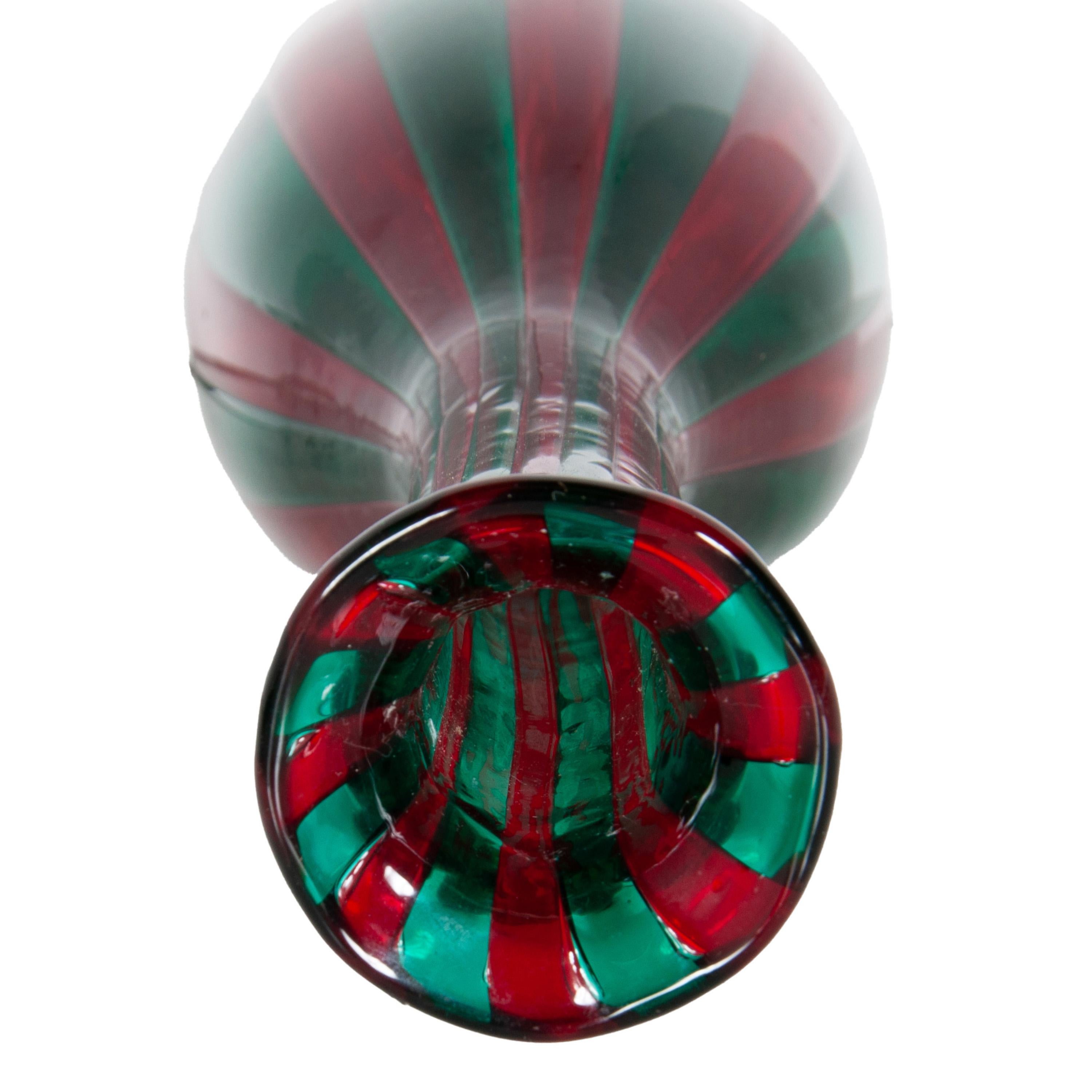 Mid Century Italian Murano Glass Morandiane Bottle Gio Ponti & Paolo Venini 1955 For Sale 3