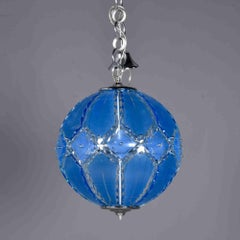 Mid-Century Italian Murano Glass Pendant Light by Zero Quattro for Fontana Arte