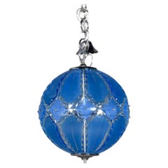Mid-Century Italian Murano Glass Pendant Light by Zero Quattro for Fontana Arte