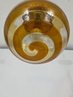 Mid-century Italian Murano glass sphere pendant lamp from 60s