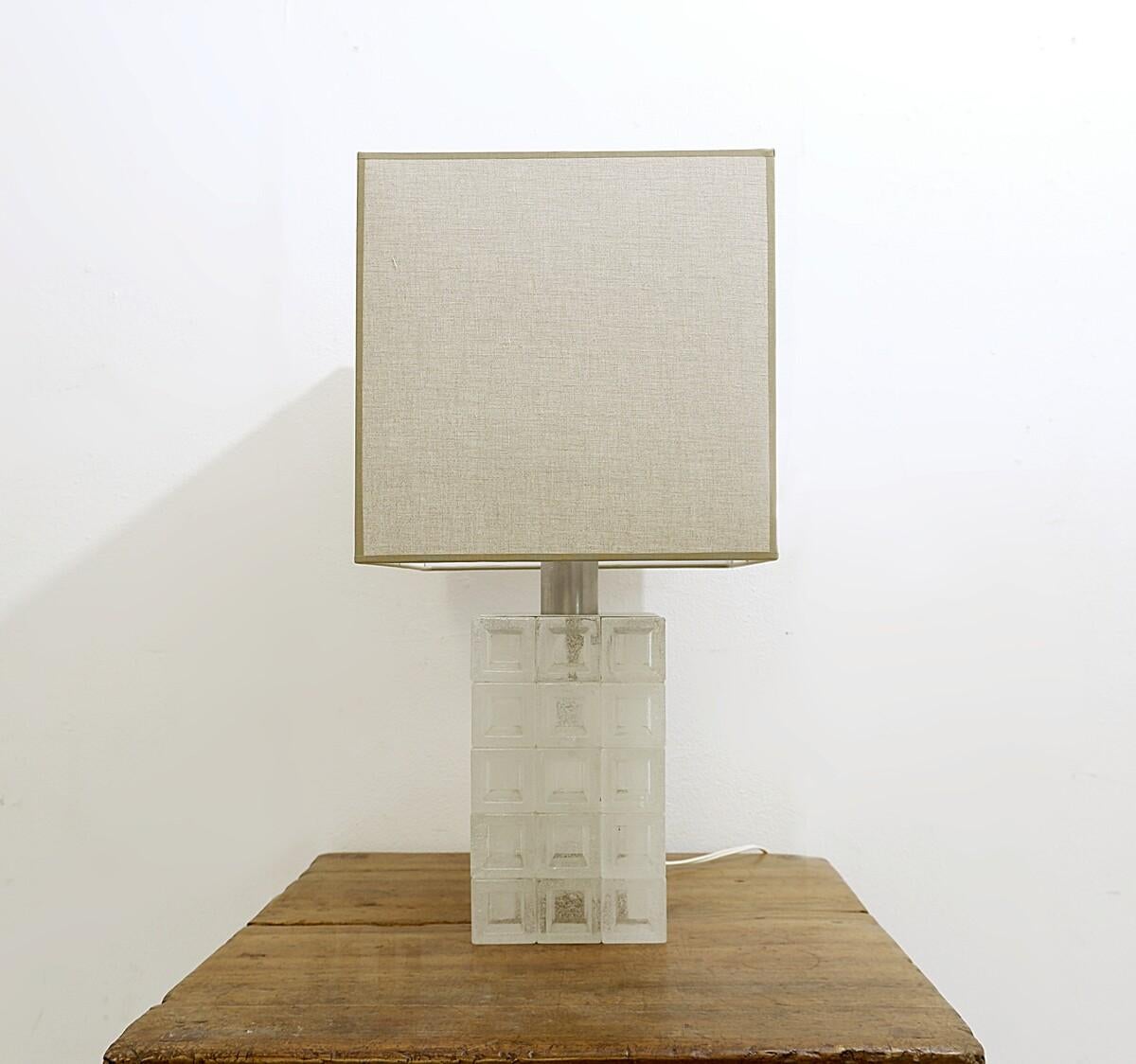 Mid-20th Century Midcentury Italian Murano Glass Table Lamp by Albano Poli for Poliarte, 1960s