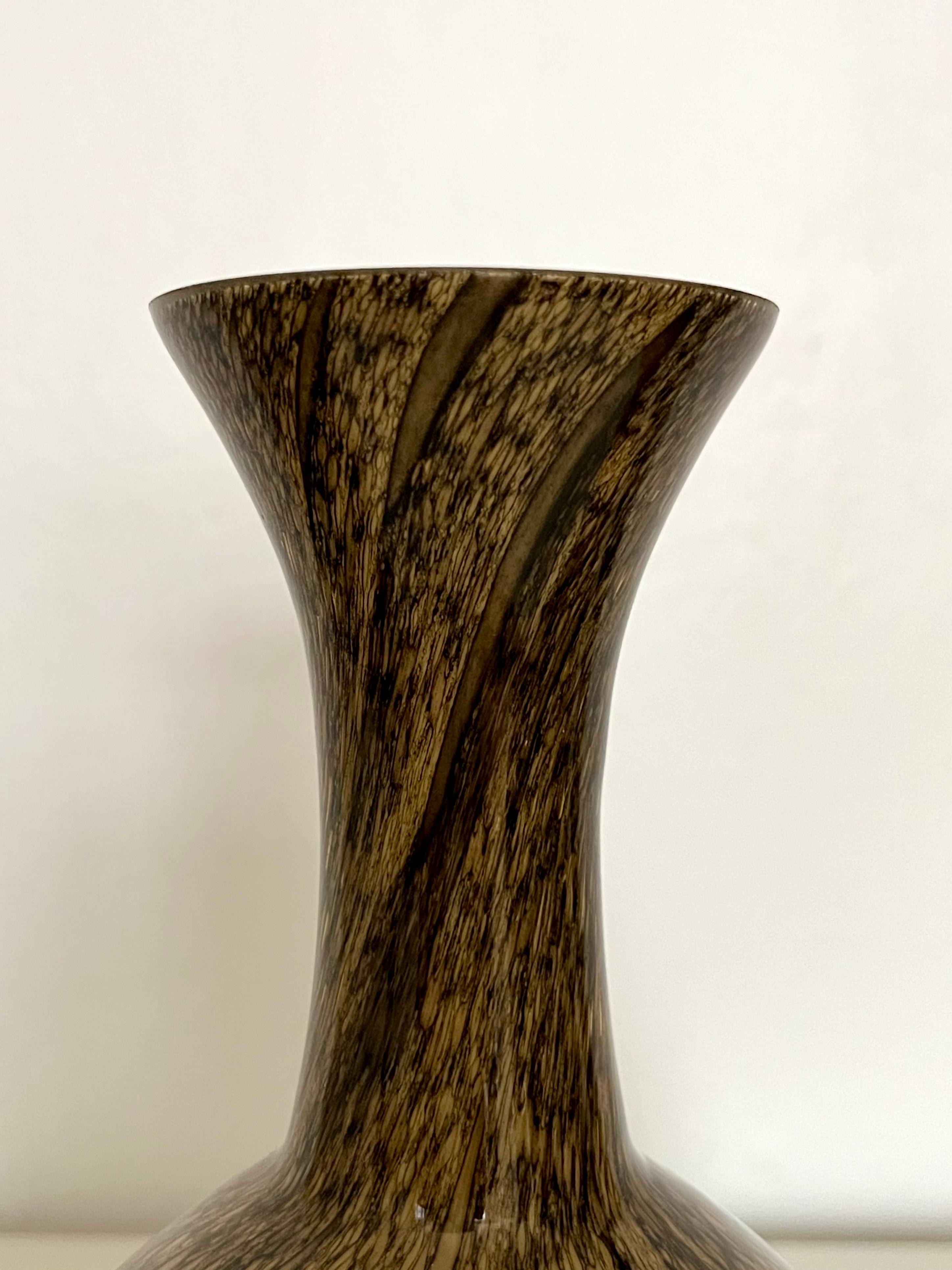 Vase en verre de Murano à motif Bollicine, Italie du milieu du siècle, années 1950 en vente 5