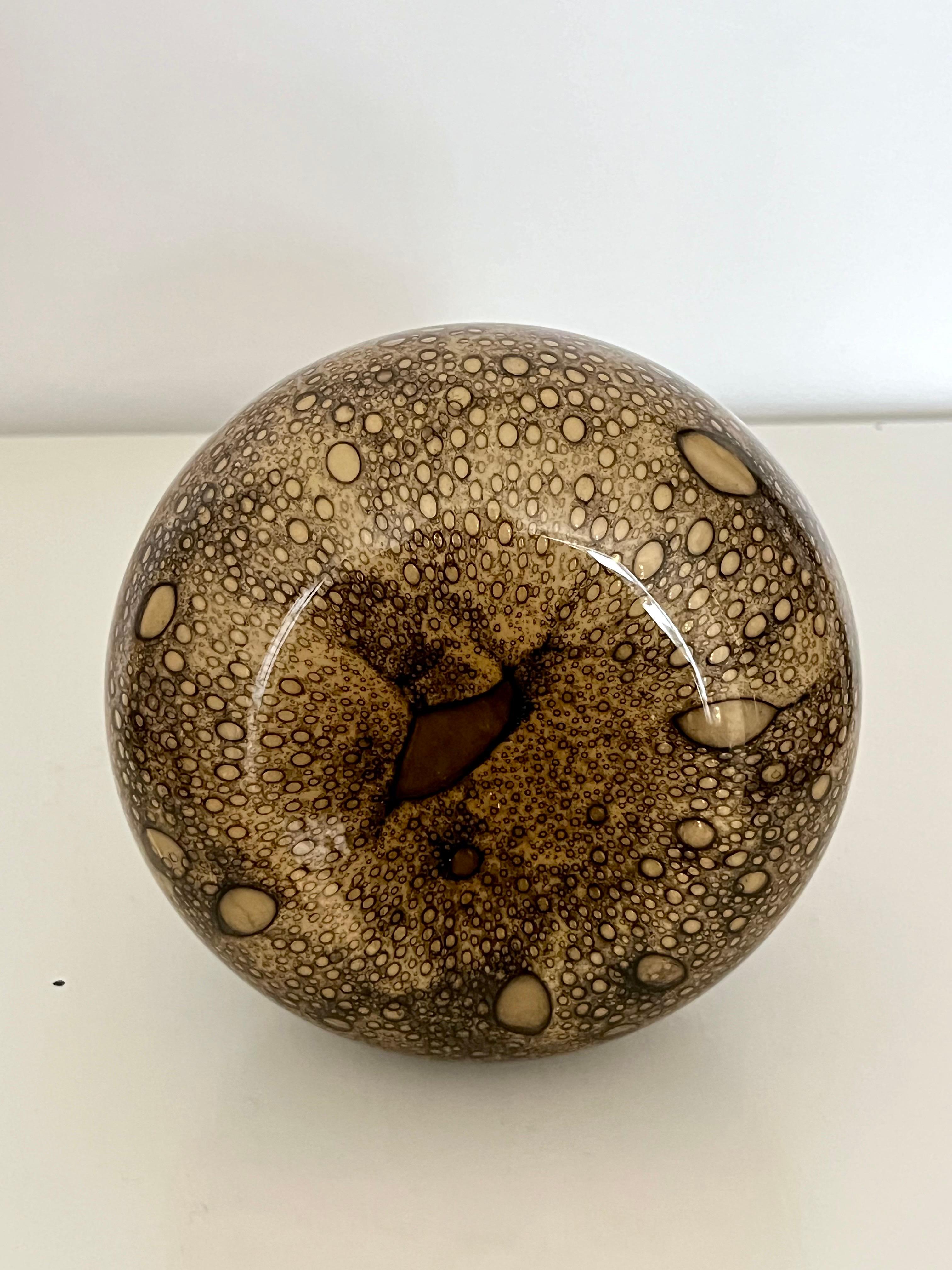 Vase en verre de Murano à motif Bollicine, Italie du milieu du siècle, années 1950 en vente 8