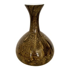 Vaso in vetro di Murano di metà secolo con motivo a bollicine, anni '50