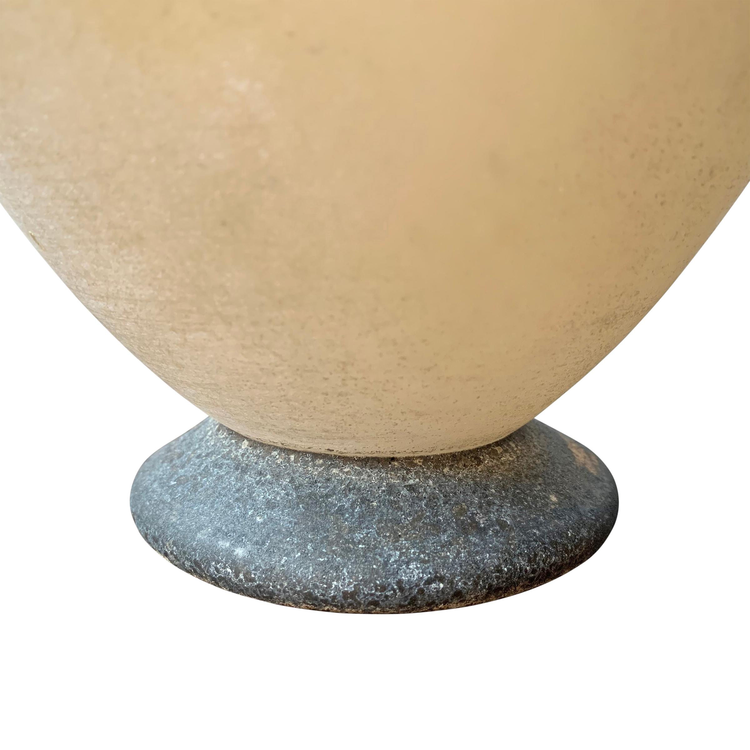 Midcentury Italian Murano Scavo Amphora Vase 2
