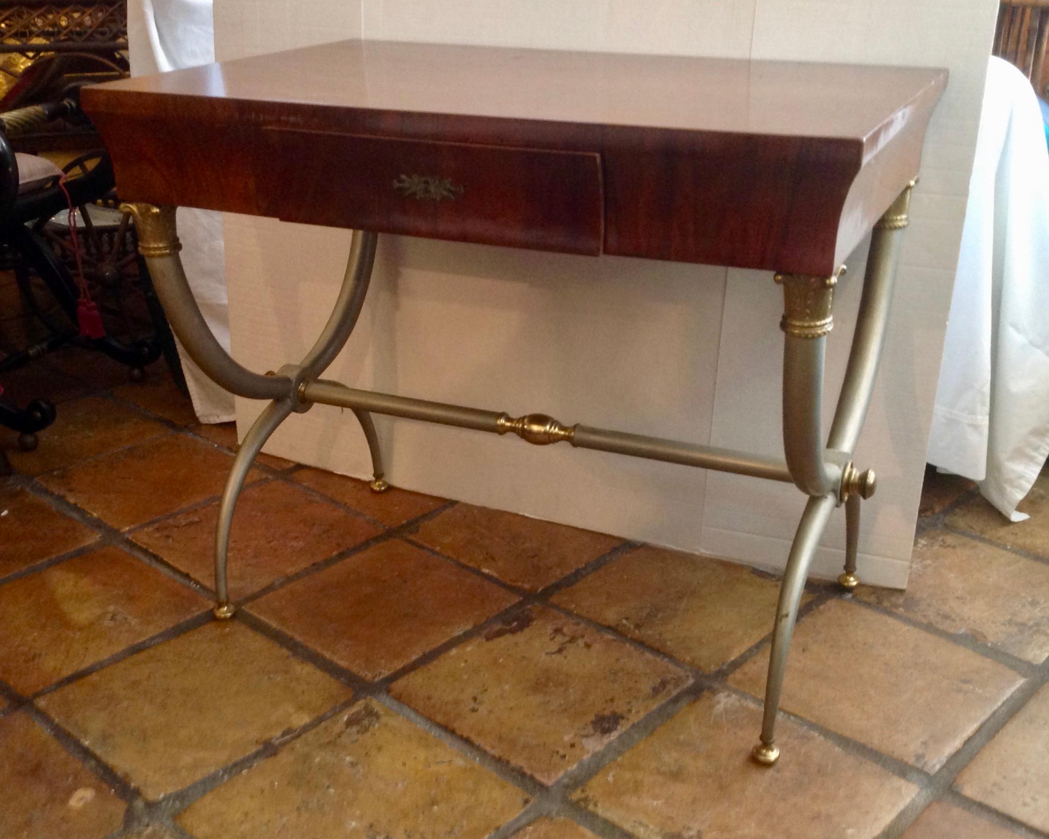 Midcentury Italian Neoclassic Desk In Good Condition In West Palm Beach, FL