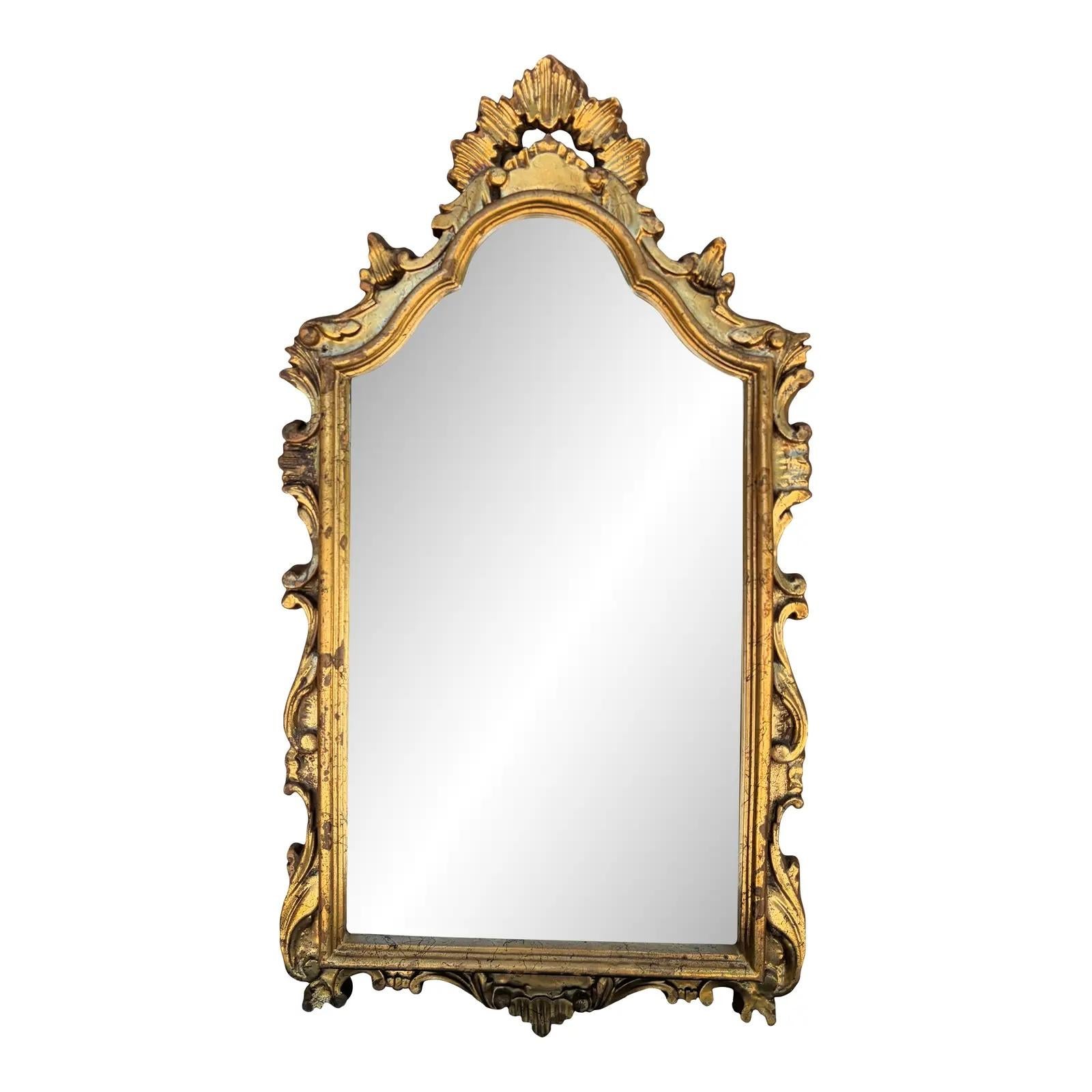 Mid-Century Italian Neoclassical Giltwood Mirror