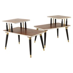 Tables de nuit italiennes du milieu du siècle 1960, lot de 2