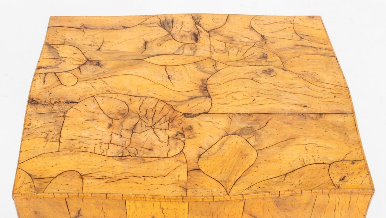 Wood Mid-Century Italian Olivewood Veneered Table, 1960 For Sale