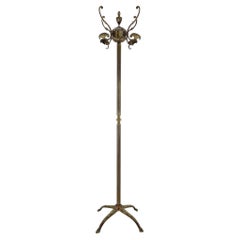 Mid-Century Italian Ornate Brass Coat Hanger