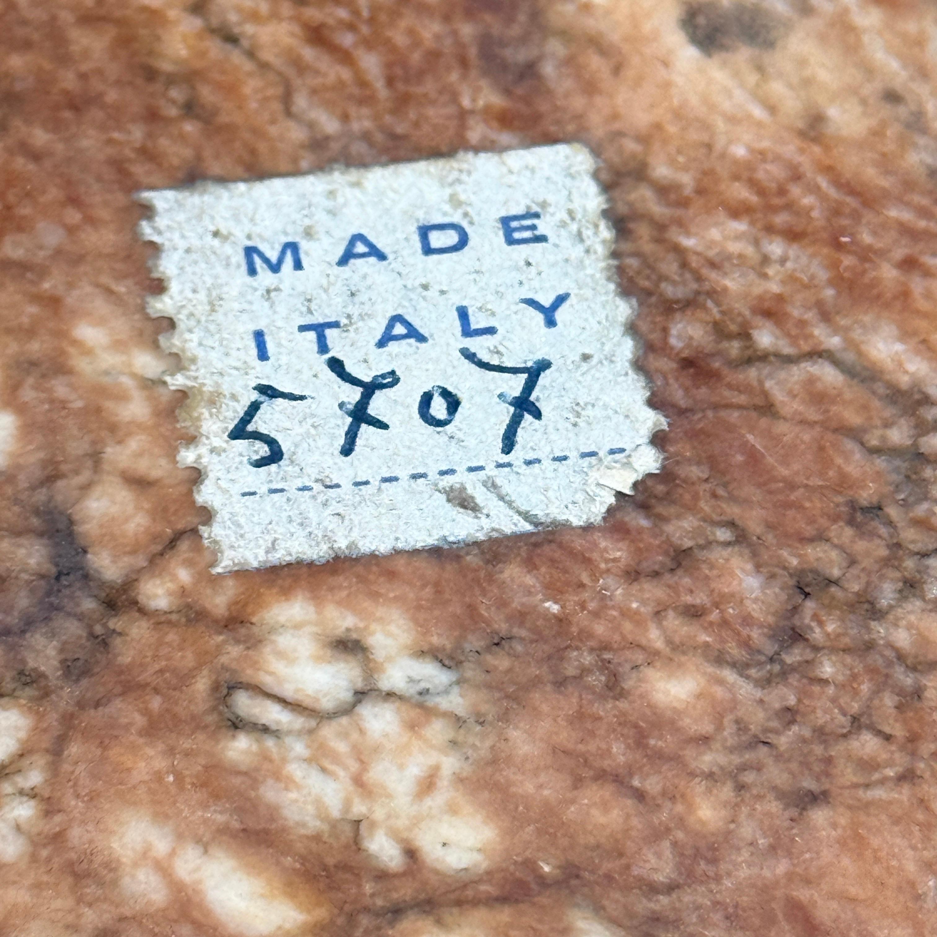 Boîte à bijoux ovale en marbre italienne du milieu du siècle en vente 7