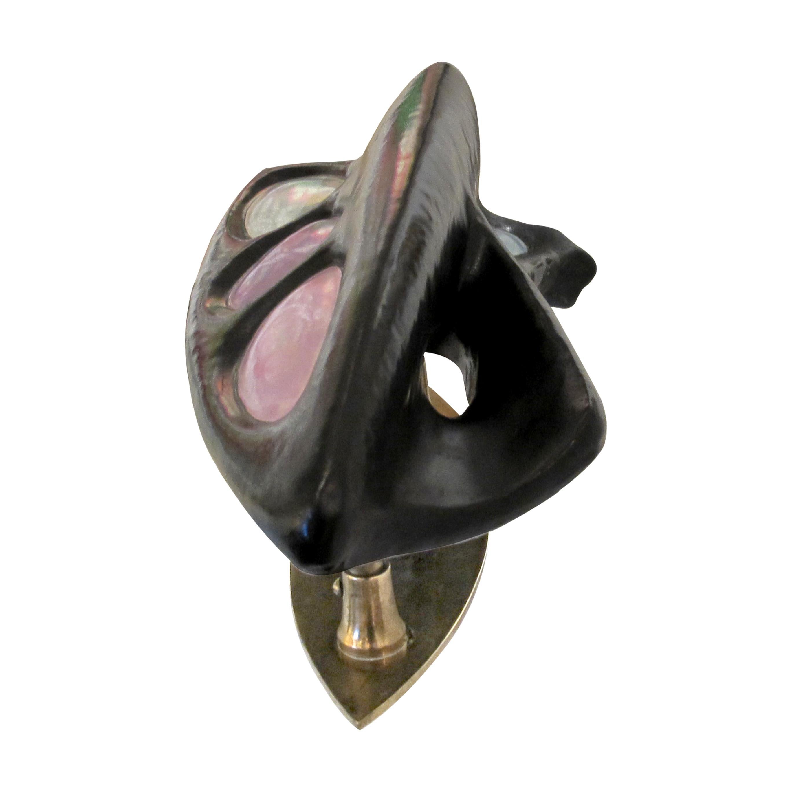 Mid-Century Italian Oversized Ceramic Door Handle, 1950s In Good Condition For Sale In London, GB