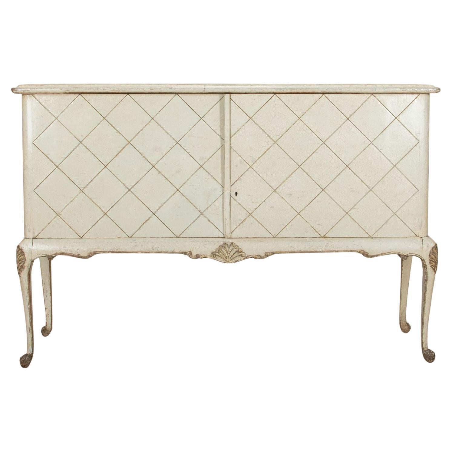 Mid-Century Italian Painted Sideboard For Sale