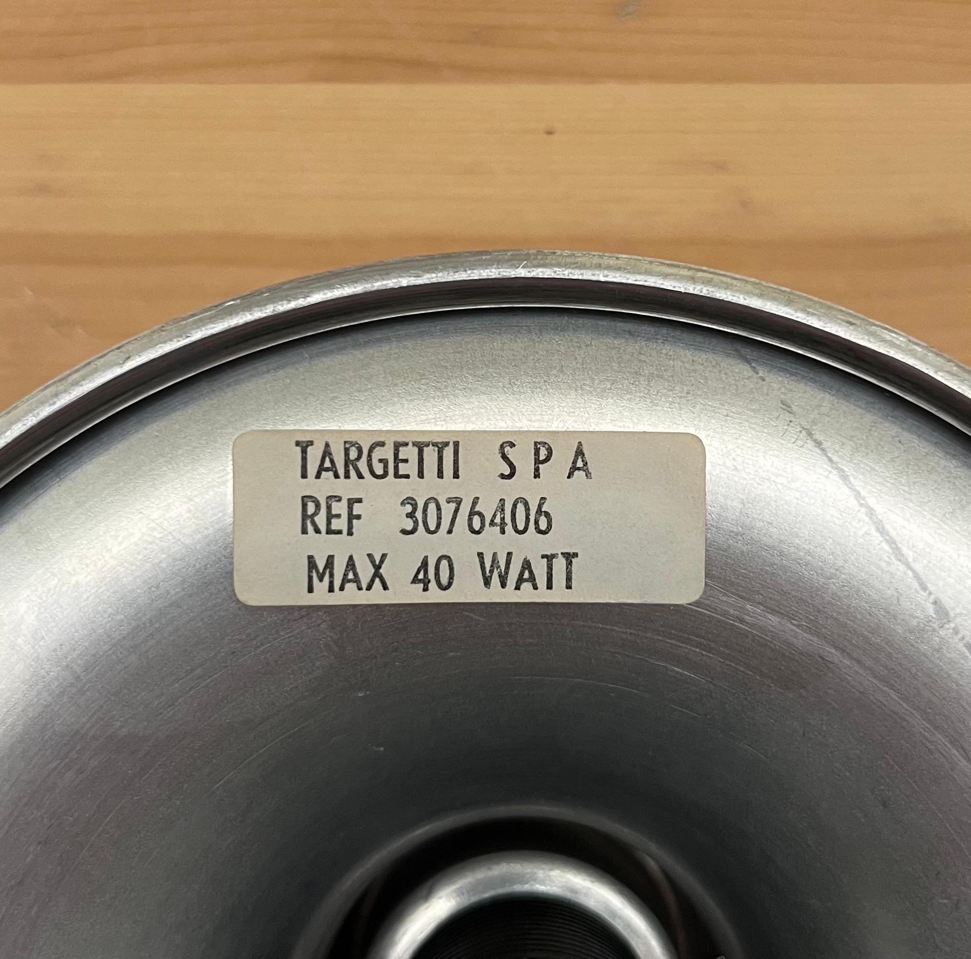 Italienisches Paar bündiger Metallhalterungen aus der Jahrhundertmitte von Targetti Sankey, 1970er Jahre im Angebot 3