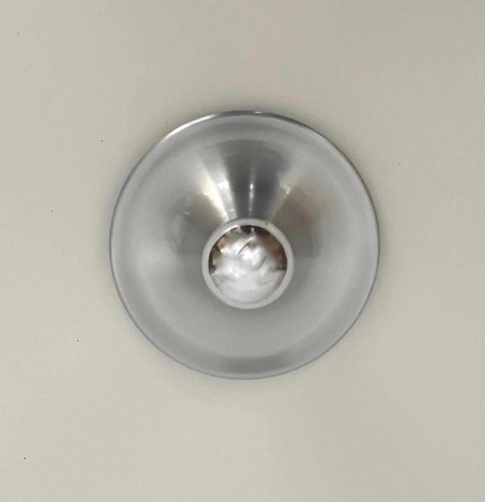 Coppia di lampade da parete in metallo di Targetti Sankey, anni '70, Italia, metà secolo. in vendita 2