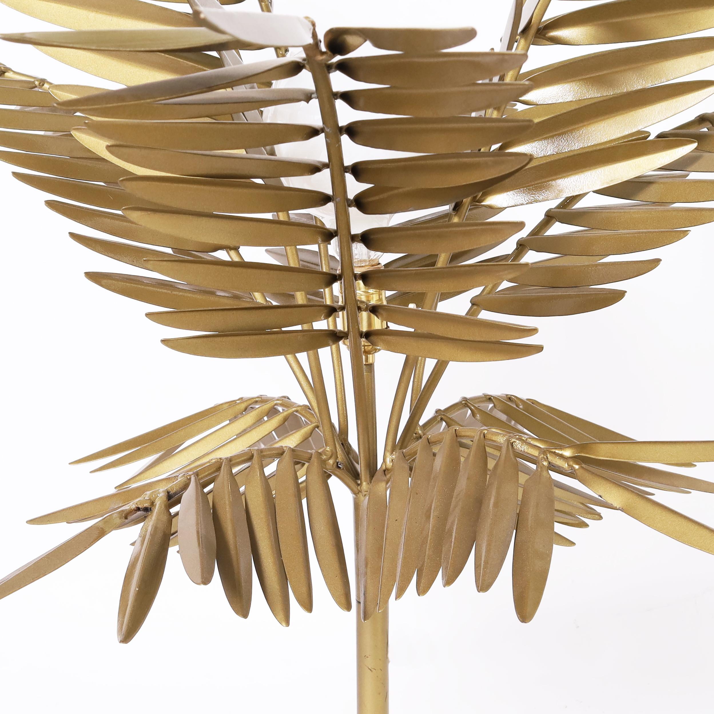 Lampe à poser italienne du milieu du siècle en forme de palmier Bon état - En vente à Palm Beach, FL