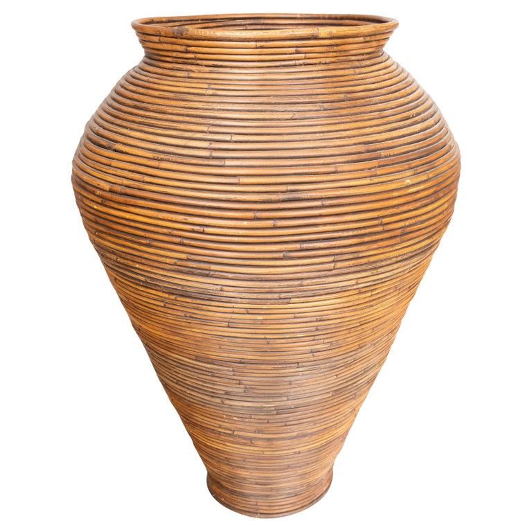 Mid-Century Italienisch Bleistift Reed Bambus Boden Vase Umbrella Stand im  Angebot bei 1stDibs Deutschland