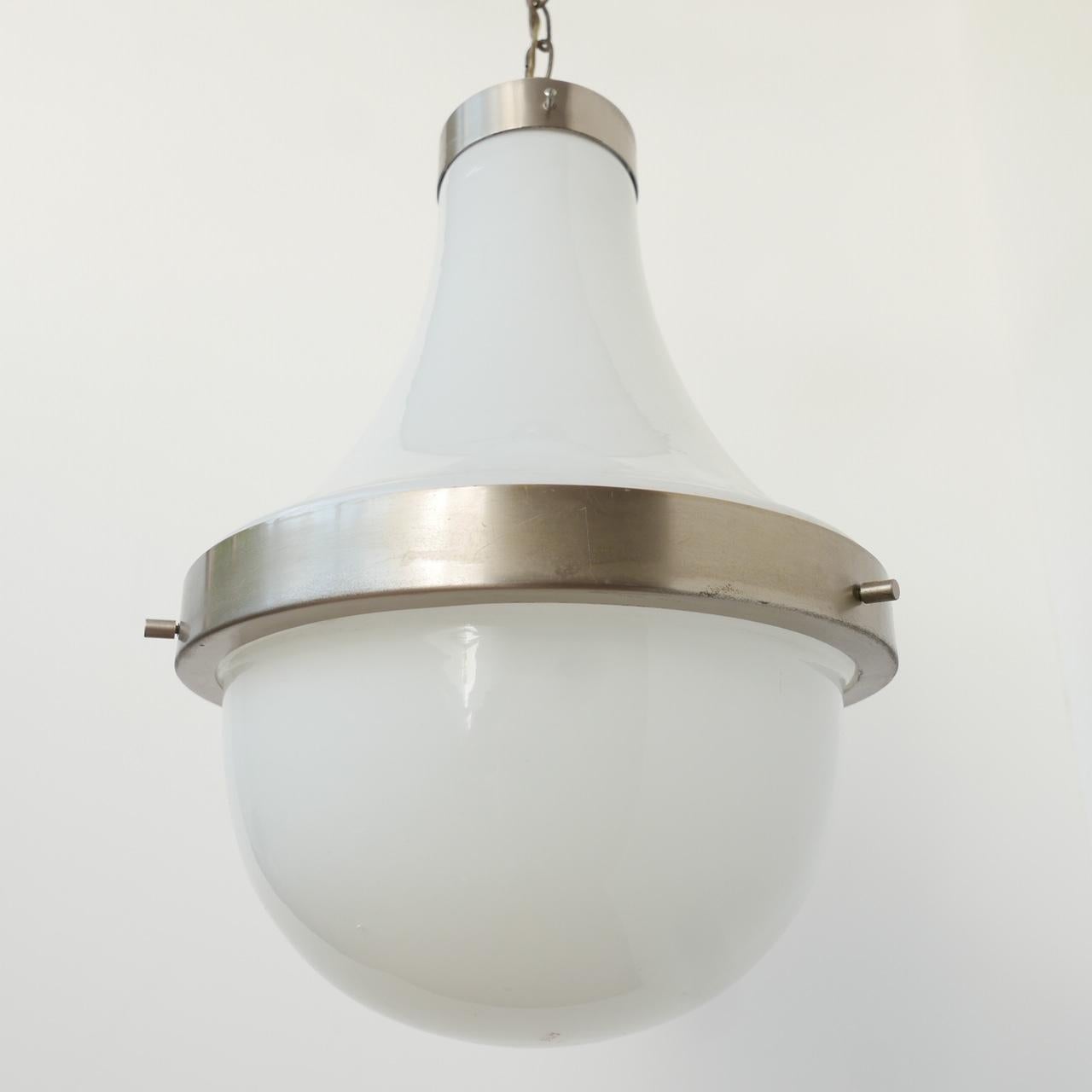 French Midcentury Italian Pendant Lamp by Sergio Mazza For Sale