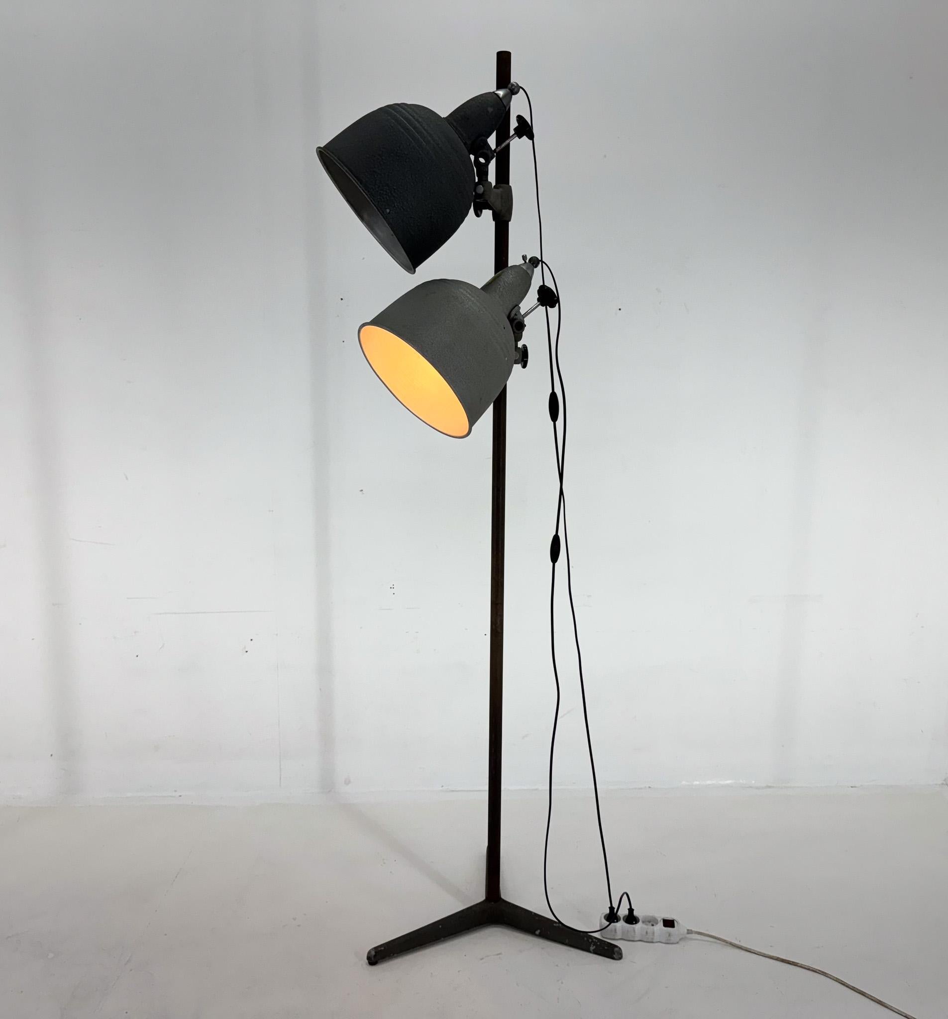 20th Century Mid-Century Italian Photo Film Studio Floor Spot Light Lamp For Sale