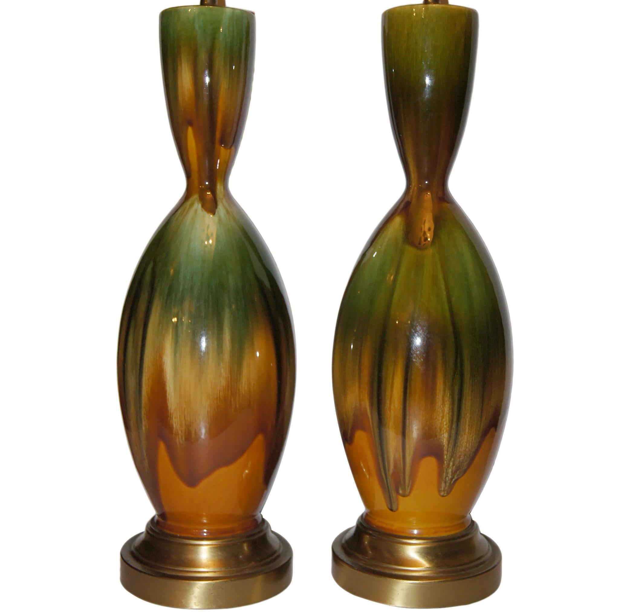Mid-20th Century Mid Century Italian Porcelain Lamps For Sale
