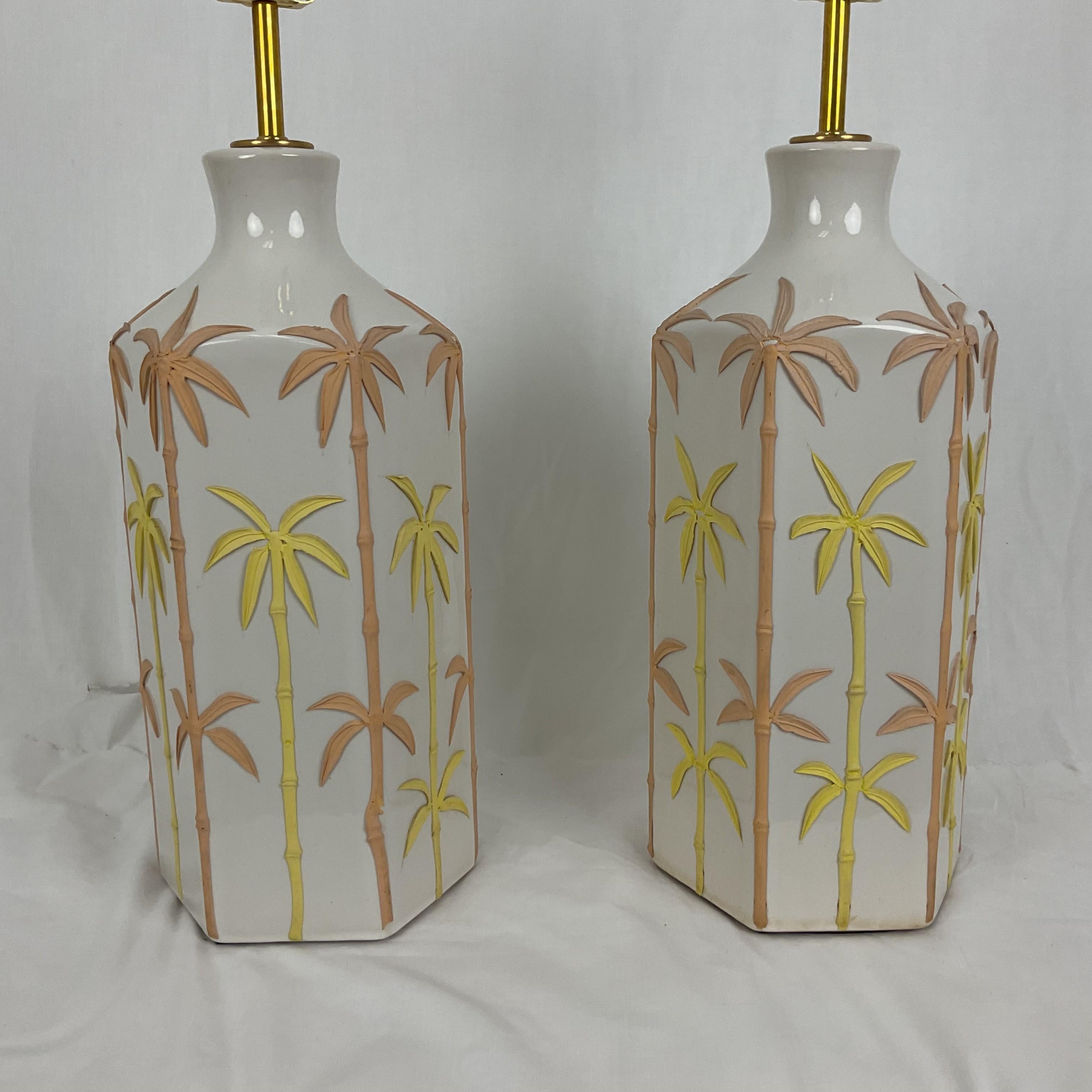 Lampes en porcelaine italienne du milieu du siècle en vente 1