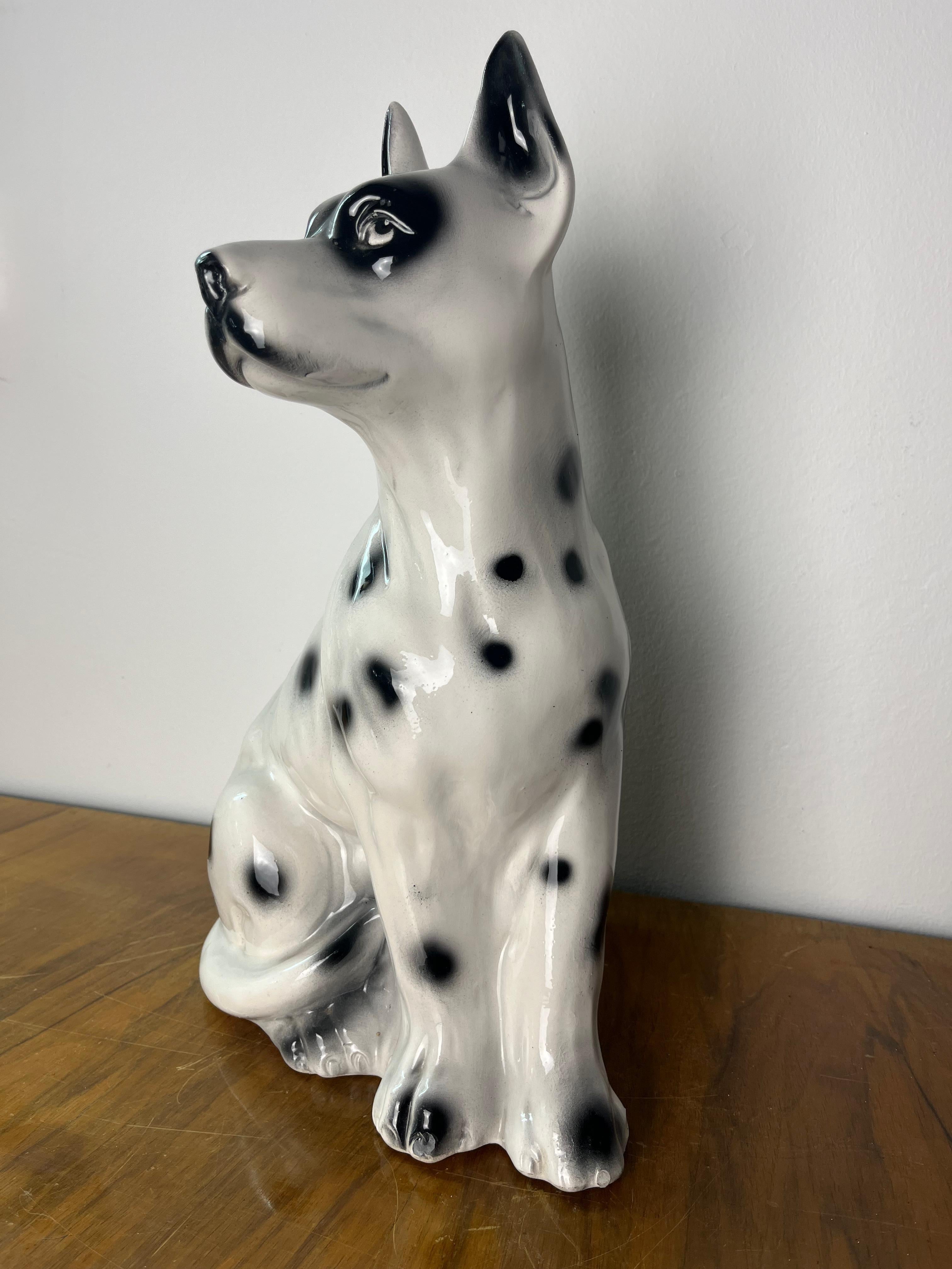 Perro cachorro de porcelana italiana de mediados de siglo, años 50 en venta 4