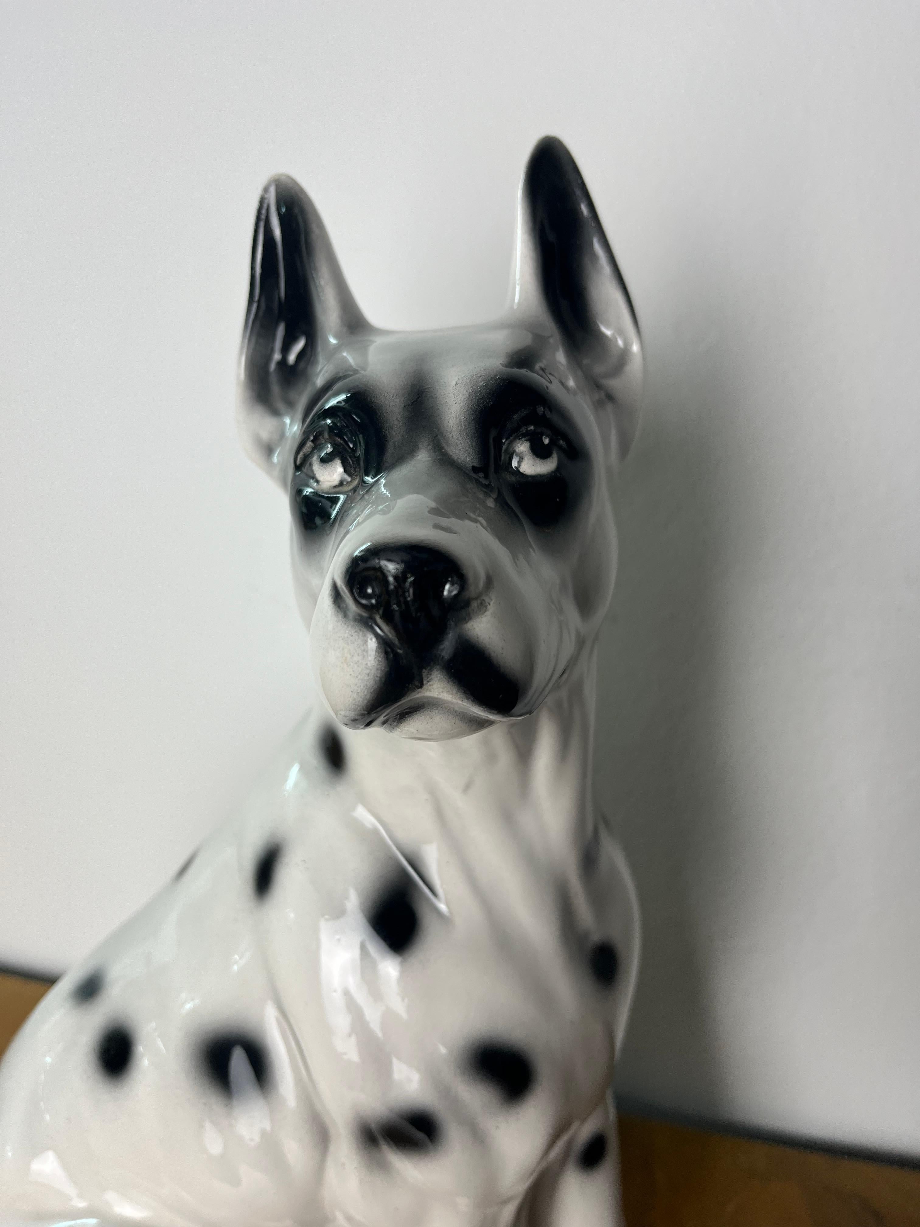 Perro cachorro de porcelana italiana de mediados de siglo, años 50 en venta 5